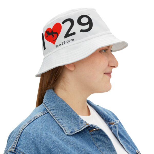 I Love Twentynine Palms Bucket Hat with Desert Iguana - Image 11