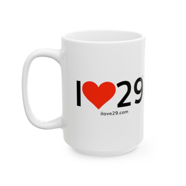 I Love Twentynine Palms with Heart Ceramic Mug, (11oz, 15oz) - Image 4