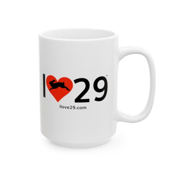 I Love Twentynine Palms with Bunny Rabbit Ceramic Mug, (11oz, 15oz) - Image 5