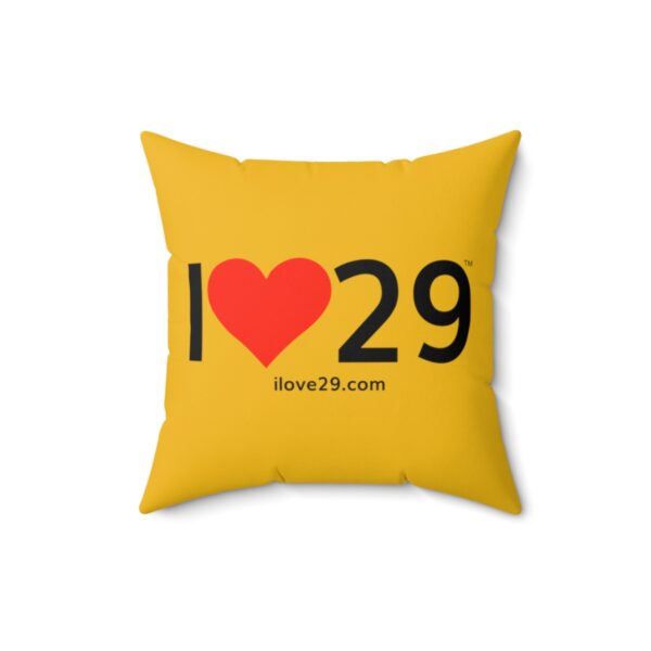 I Love Twentynine Palms with Solid Heart Square Pillow - Image 8