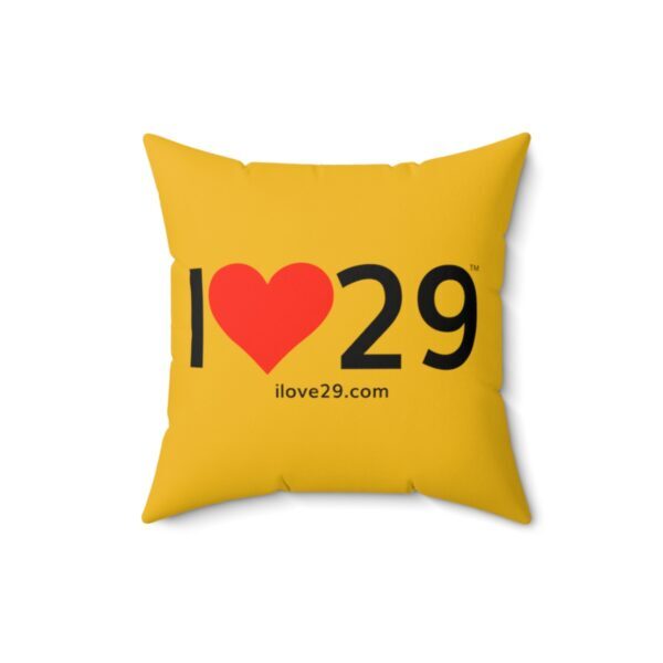 I Love Twentynine Palms with Solid Heart Square Pillow - Image 7