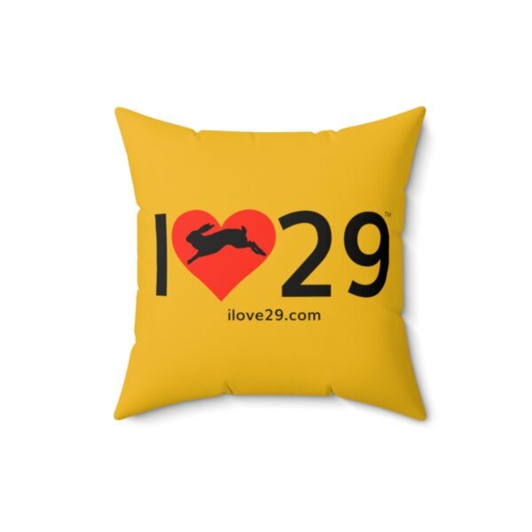 I Love Twentynine Palms with Bunny Rabbit Square Pillow - Image 7