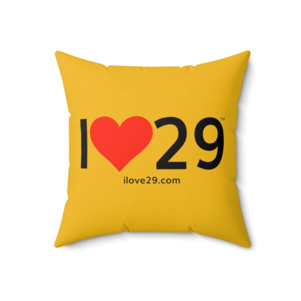 I Love Twentynine Palms with Solid Heart Square Pillow - Image 11