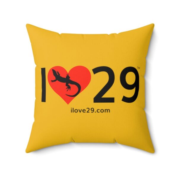 I Love Twentynine Palms with Desert Iguana Square Pillow