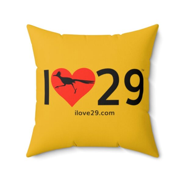 I Love Twentynine Palms with Roadrunner Square Pillow