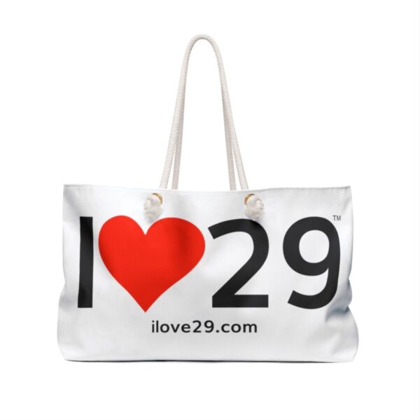 I Love Twentynine Palms with Heart Weekender Bag