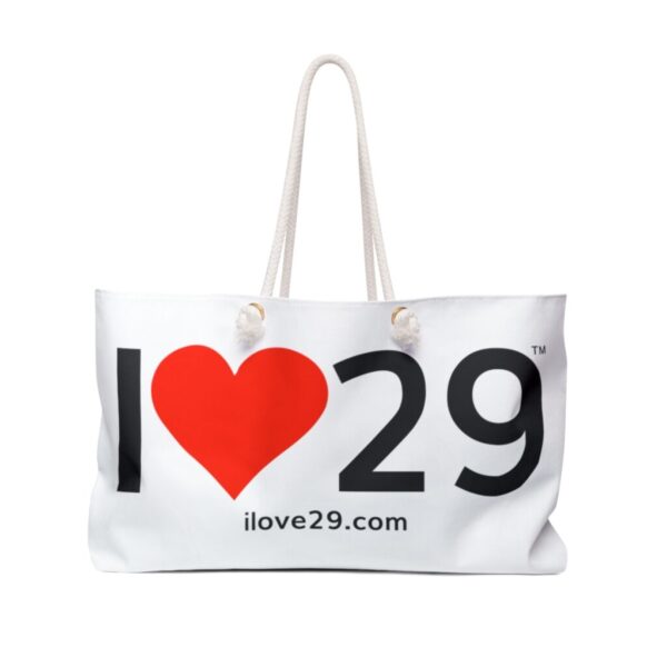 I Love Twentynine Palms with Heart Weekender Bag