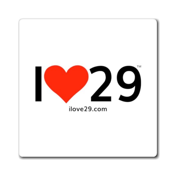 I Love Twentynine Palms with Solid Heart 3x3 Magnet