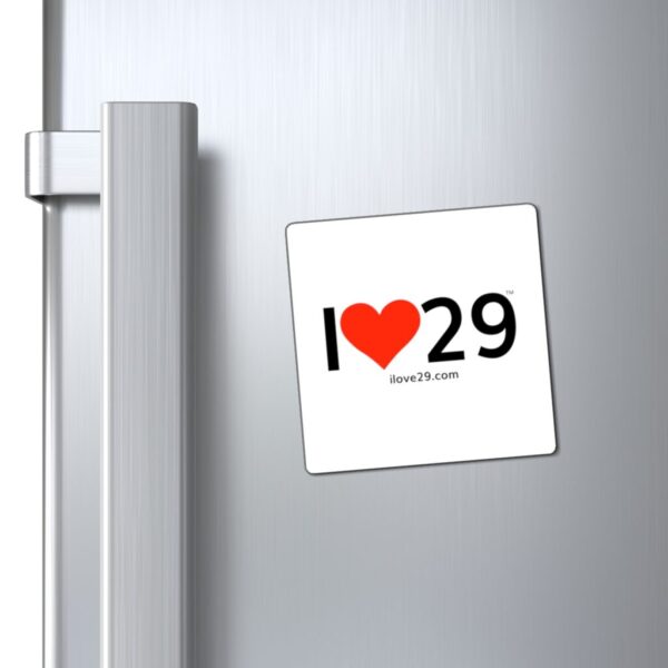 I Love Twentynine Palms with Solid Heart 3x3 Magnet