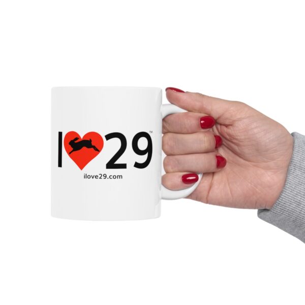 I Love Twentynine Palms with Bunny Rabbit Ceramic Mug, (11oz, 15oz) - Image 18