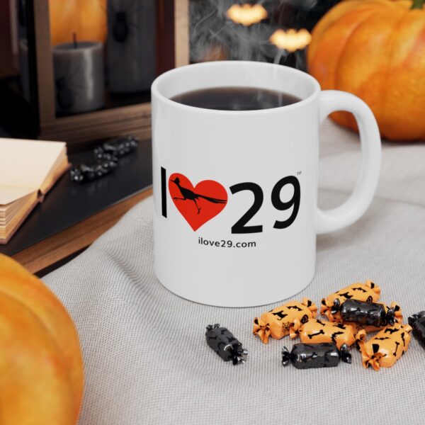 I Love Twentynine Palms with Roadrunner Ceramic Mug, (11oz, 15oz) - Image 12