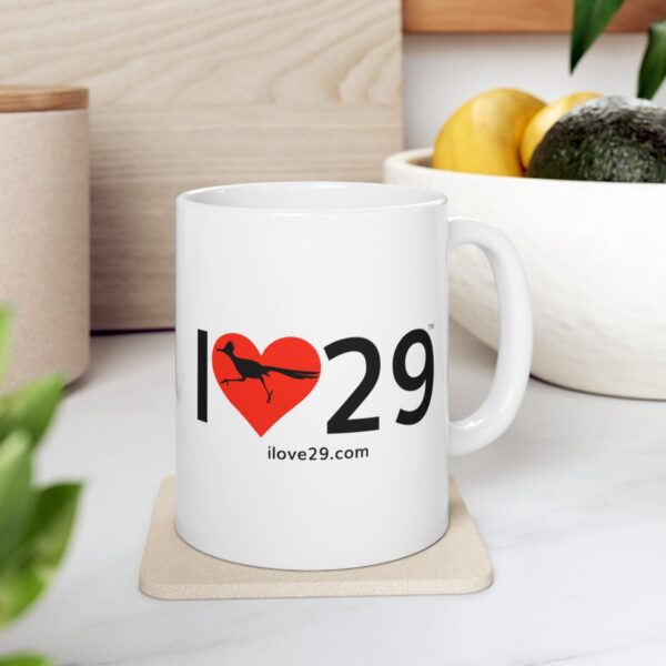 I Love Twentynine Palms with Roadrunner Ceramic Mug, (11oz, 15oz) - Image 13