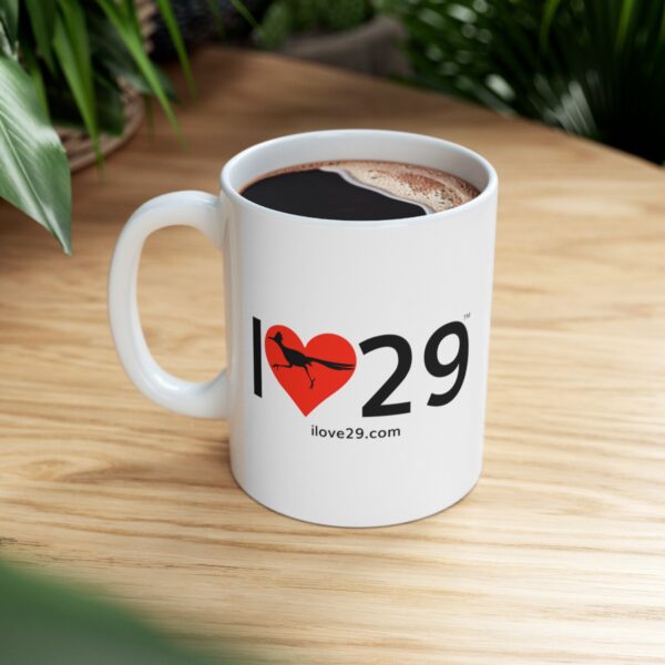 I Love Twentynine Palms with Roadrunner Ceramic Mug, (11oz, 15oz) - Image 14