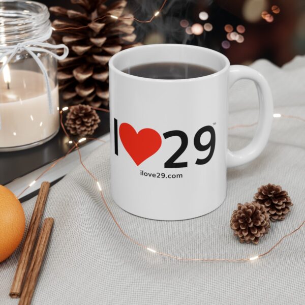 I Love Twentynine Palms with Heart Ceramic Mug, (11oz, 15oz) - Image 10