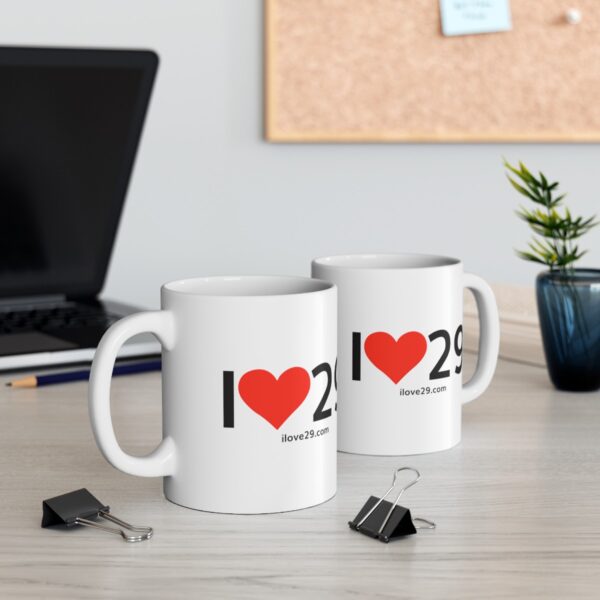 I Love Twentynine Palms with Heart Ceramic Mug, (11oz, 15oz) - Image 11