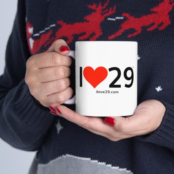 I Love Twentynine Palms with Heart Ceramic Mug, (11oz, 15oz) - Image 17