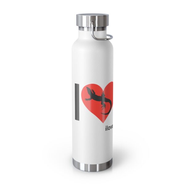 I Love Twentynine Palms with Desert Iguana Copper Vacuum Insulated Bottle, 22oz - Image 3