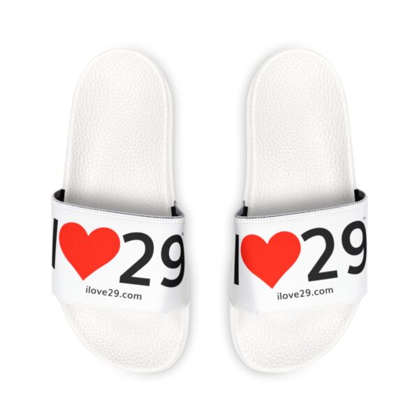 I Love Twentynine Palms Solid Heart Men's Removable-Strap Sandals - Image 3