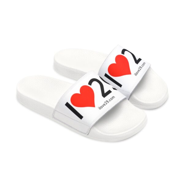 I Love Twentynine Palms Solid Heart Men's Removable-Strap Sandals - Image 8