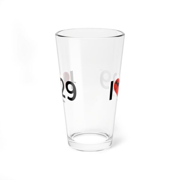 I Love Twentynine Palms with Roadrunner Mixing Glass, 16oz - Image 2