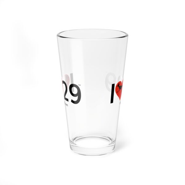 I Love Twentynine Palms with Roadrunner Mixing Glass, 16oz - Image 4