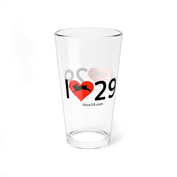 I Love Twentynine Palms with Bunny Rabbit Mixing Glass, 16oz