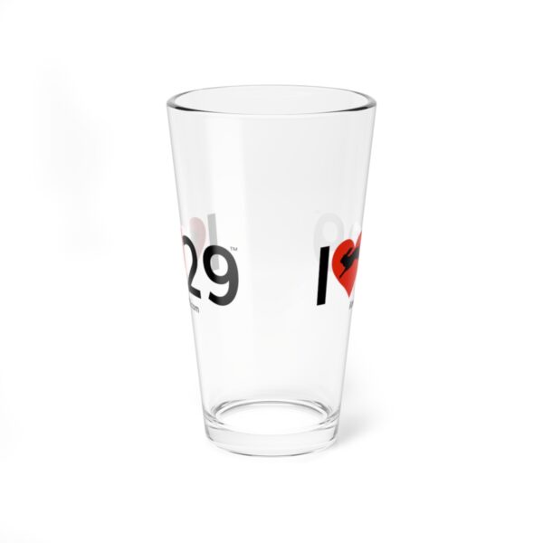 I Love Twentynine Palms with Bunny Rabbit Mixing Glass, 16oz - Image 4